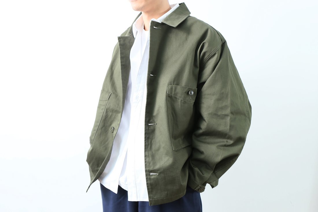 WORKWARE - SHORT PARKA MOD / BLACK & OLIVE