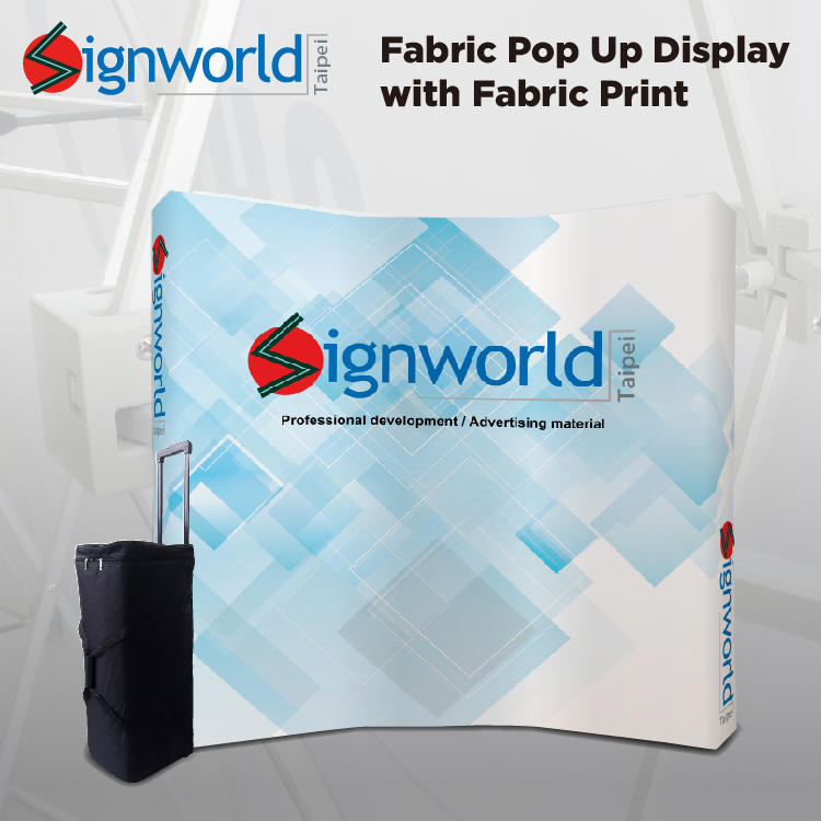 camber fabric pop up display