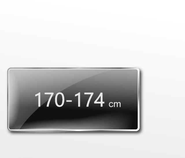 適合身高170-174公分的類似訂製商務襯衫版型