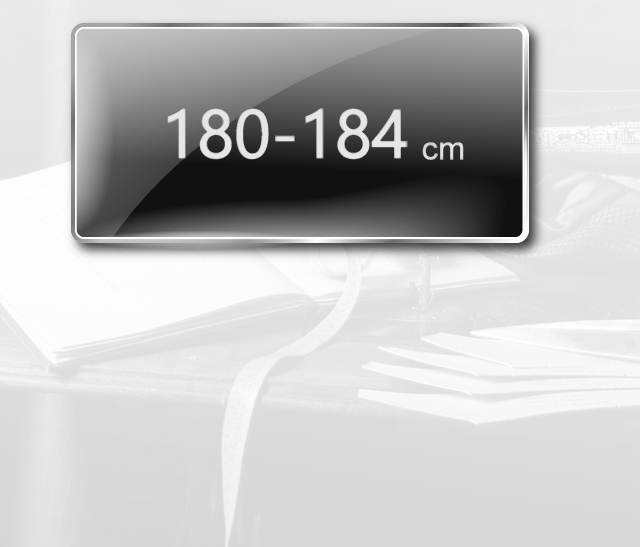 適合身高180-184公分的類似訂製商務襯衫版型