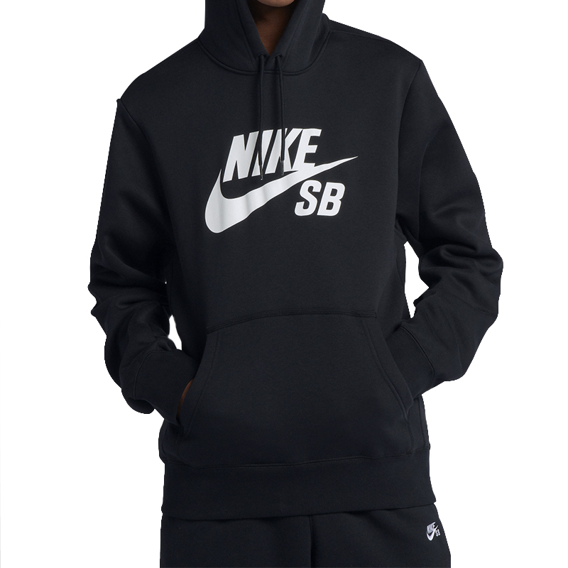 NIKE SB ICON 黑色 內刷毛 帽T AJ9734-010 [EW]