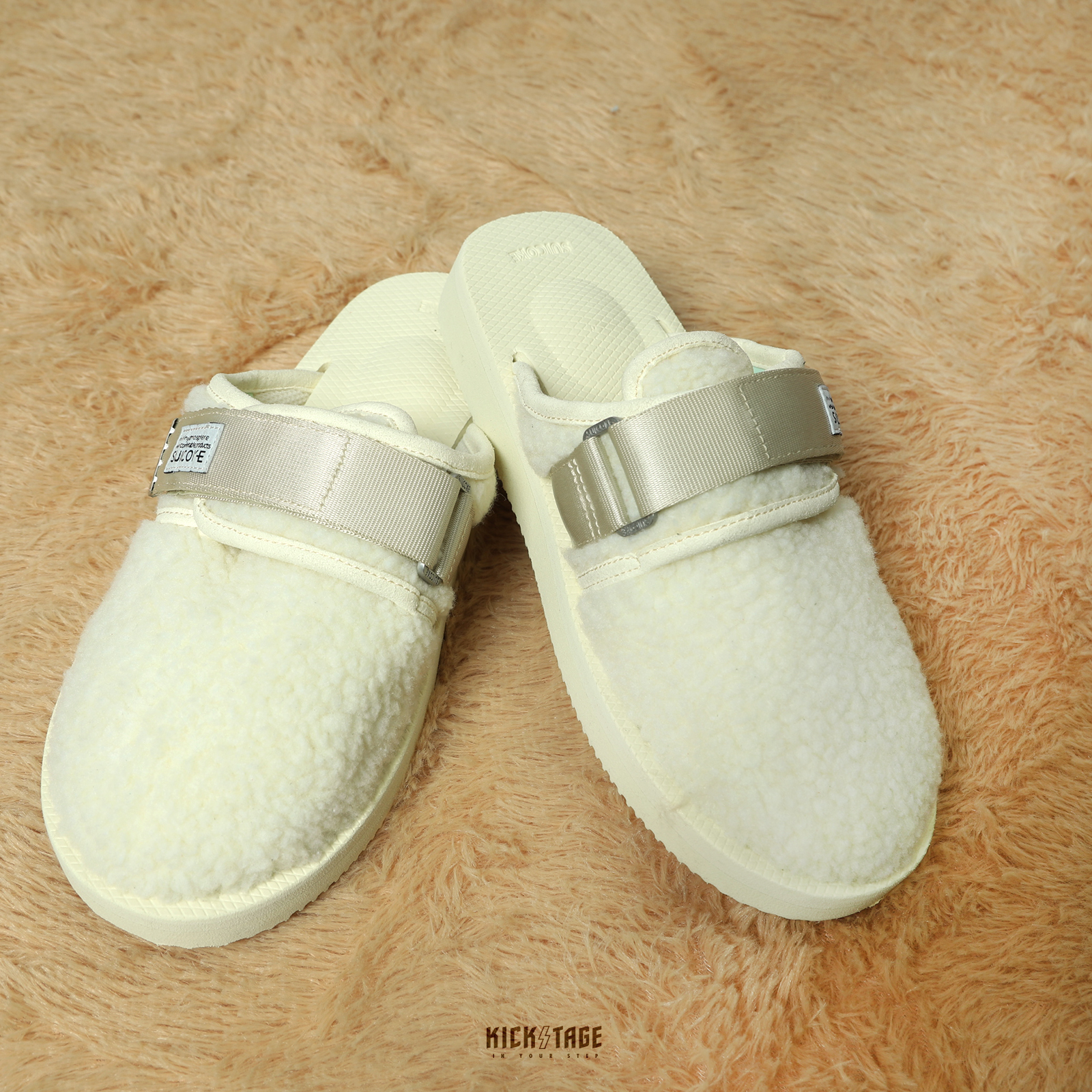 [出清商品售出無退換] JOHN ELLIOTT x SUICOKE ZAVO-CabJE OG-072CabJE 象牙白 毛絨 聯名款 拖鞋 包頭托鞋 保暖【SK072CABJEIV】