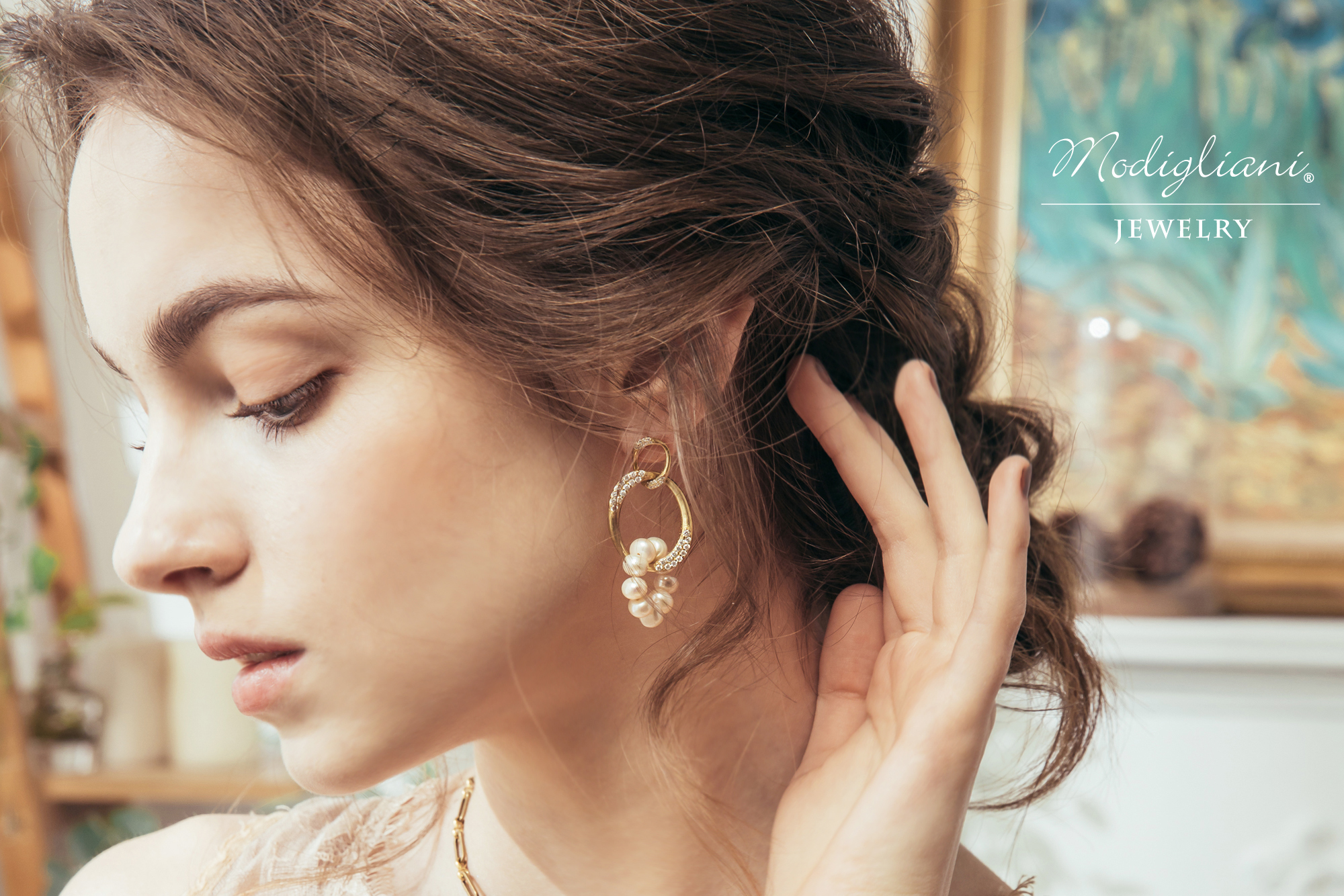 黃銅飾品,飾品,耳環,垂墜式耳環,天然珍珠,幾何,氣質