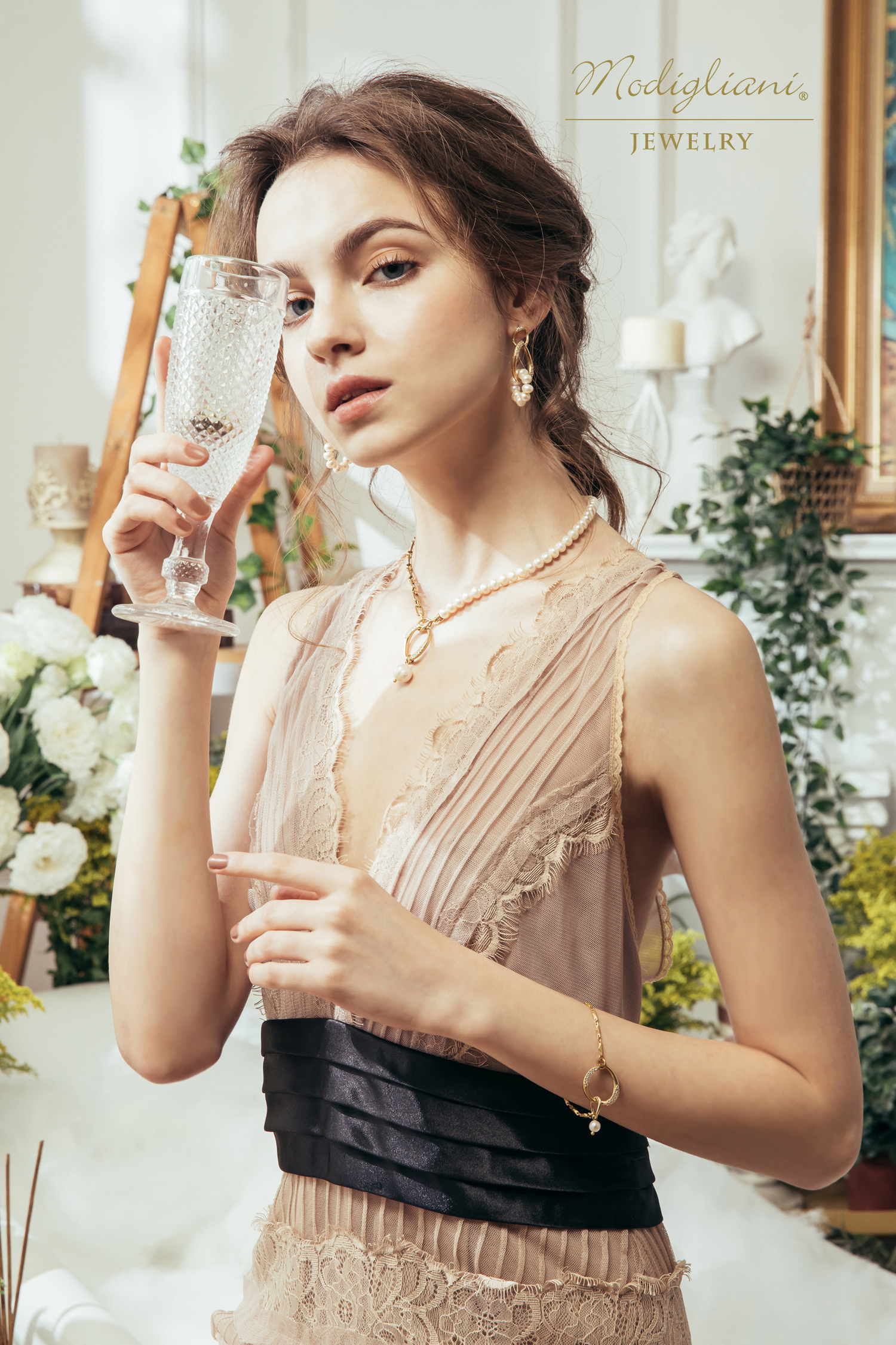 黃銅飾品,飾品,耳環,垂墜式耳環,天然珍珠,幾何,氣質