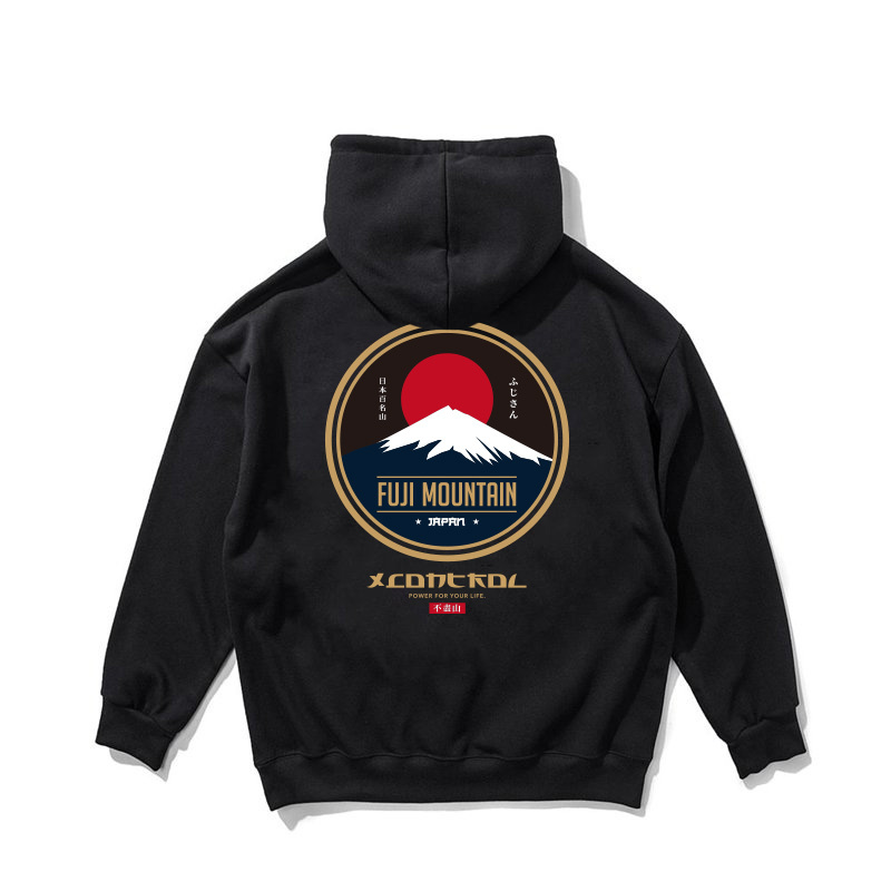 XCTRL 富士不盡山帽T-黑