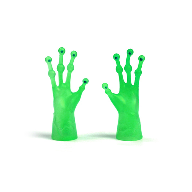 Archie McPhee 美國惡趣味手指玩具 夜光怪獸小手