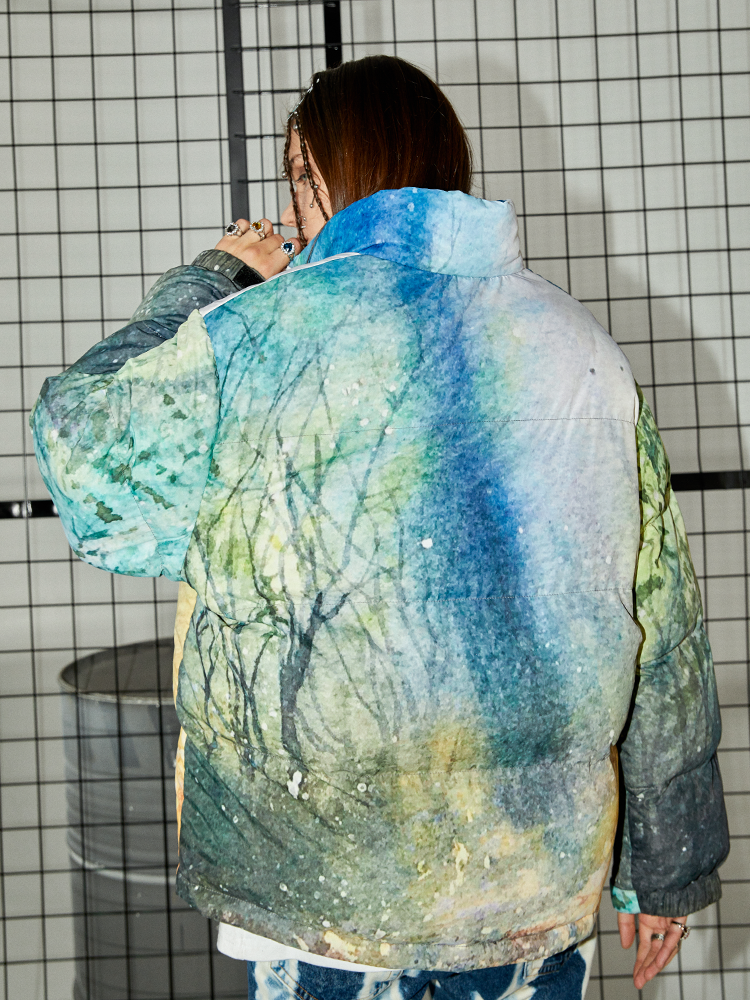 I DON‘T SMOKE 星空油畫 羽絨 外套 DONSMOKE Don’t Smoke