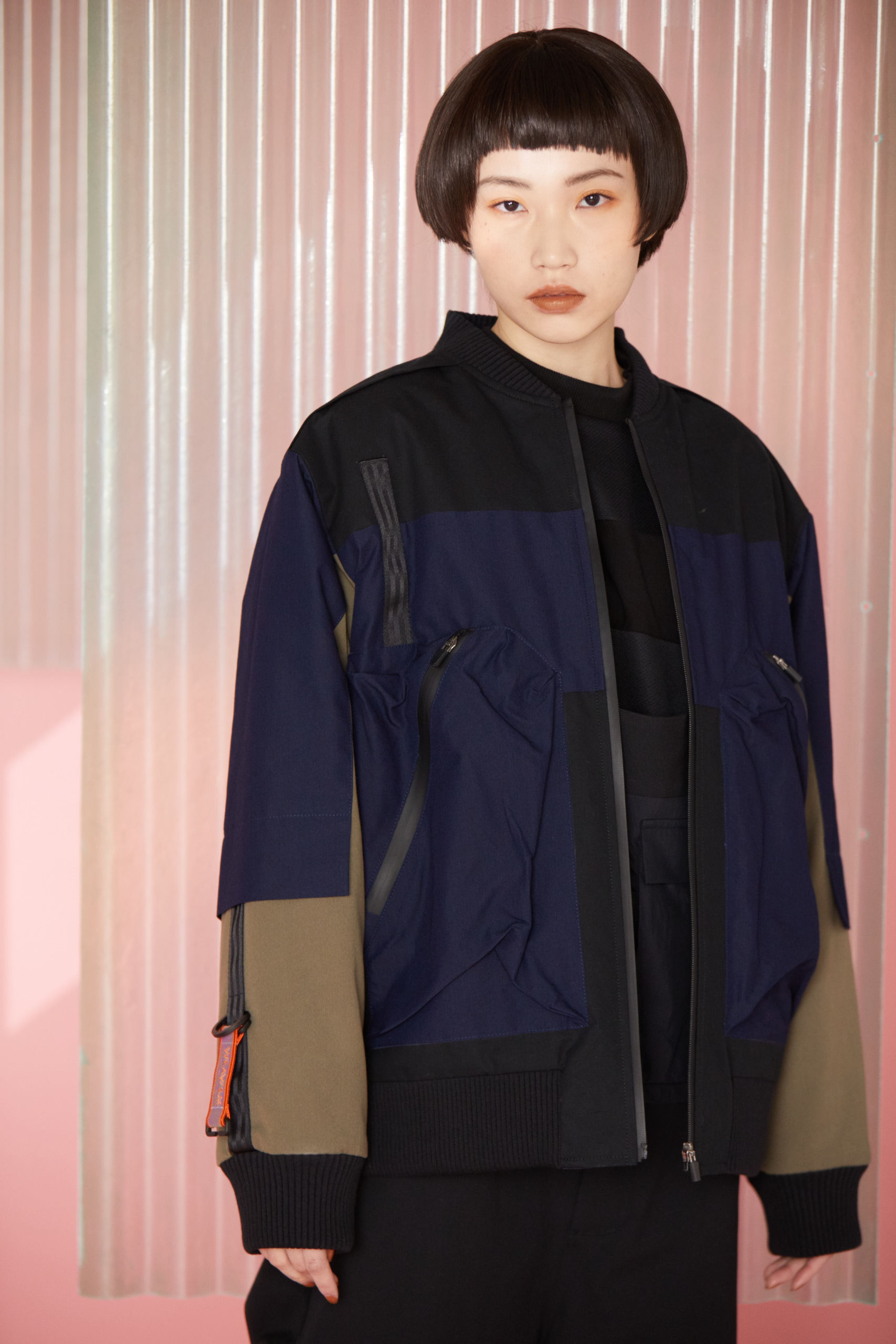 安心飛行鋪棉夾克 - 黑