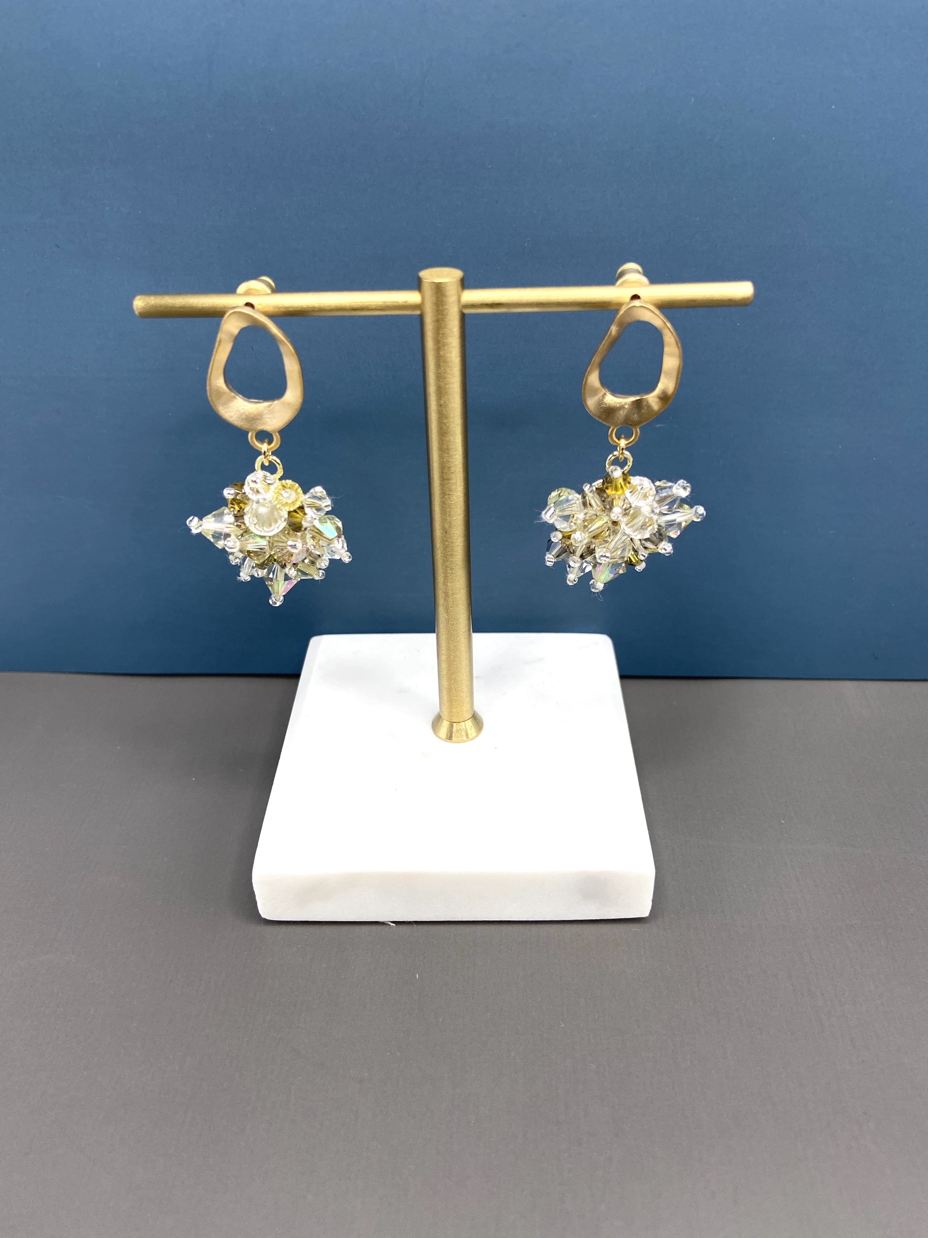 COLE COOL施華洛世奇水晶耳環 925純銀耳環 水晶耳環 晚宴耳環 耳夾耳環