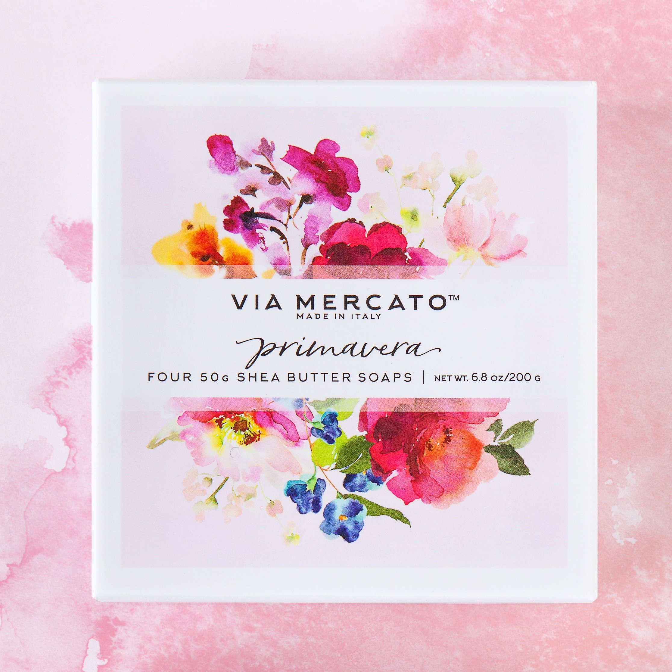 【VIA MERCATO】Primavera 乳木果油香氛皂禮盒裝 (4 x 50g)