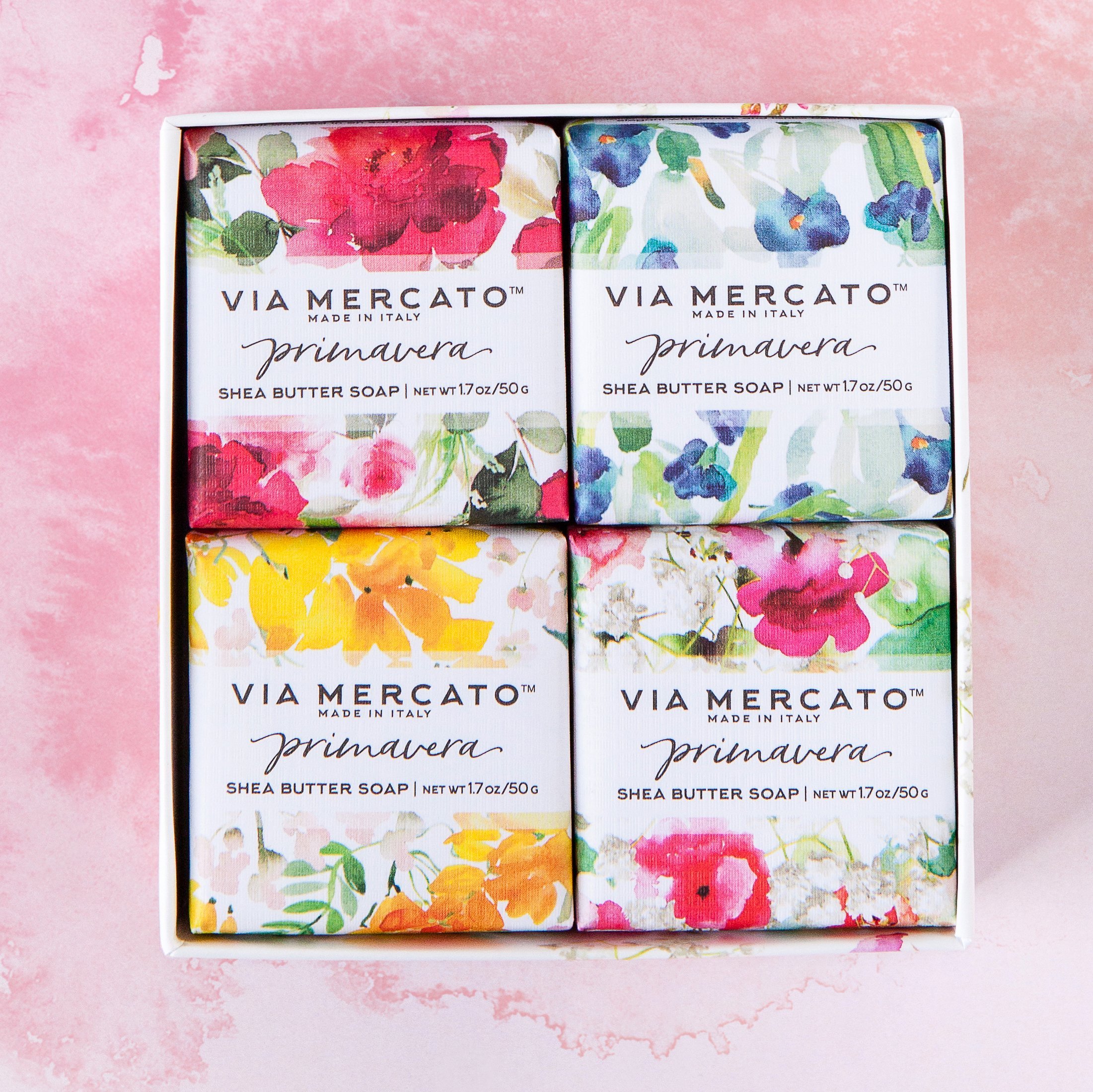 【VIA MERCATO】Primavera 乳木果油香氛皂禮盒裝 (4 x 50g)