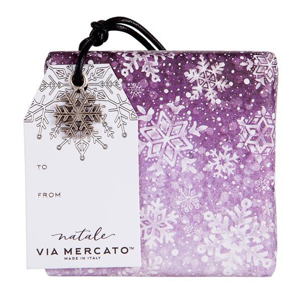 【VIA MERCATO】乳木果油香氛皂附聖誕吊飾 - Falling Snow 100g
