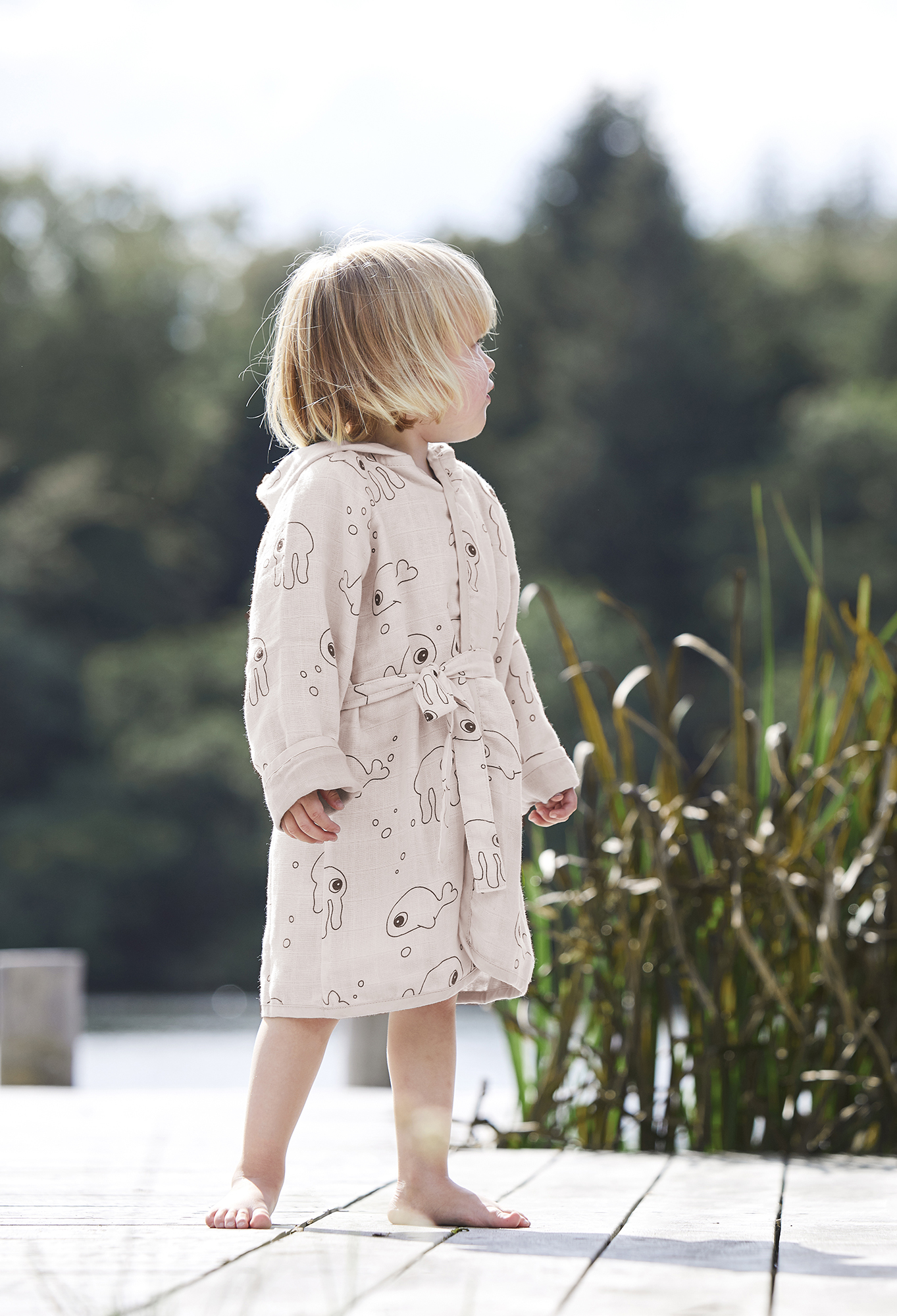 Done by Deer - Sea Friends 連帽浴衣 (3-4Y)