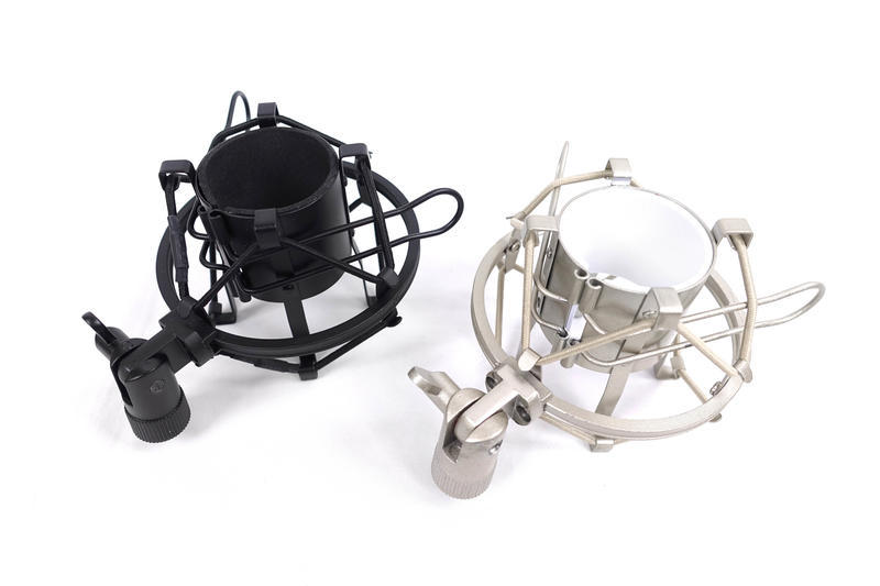 電容麥克風避震架 防震架 麥克風夾頭【黑色／銀色】