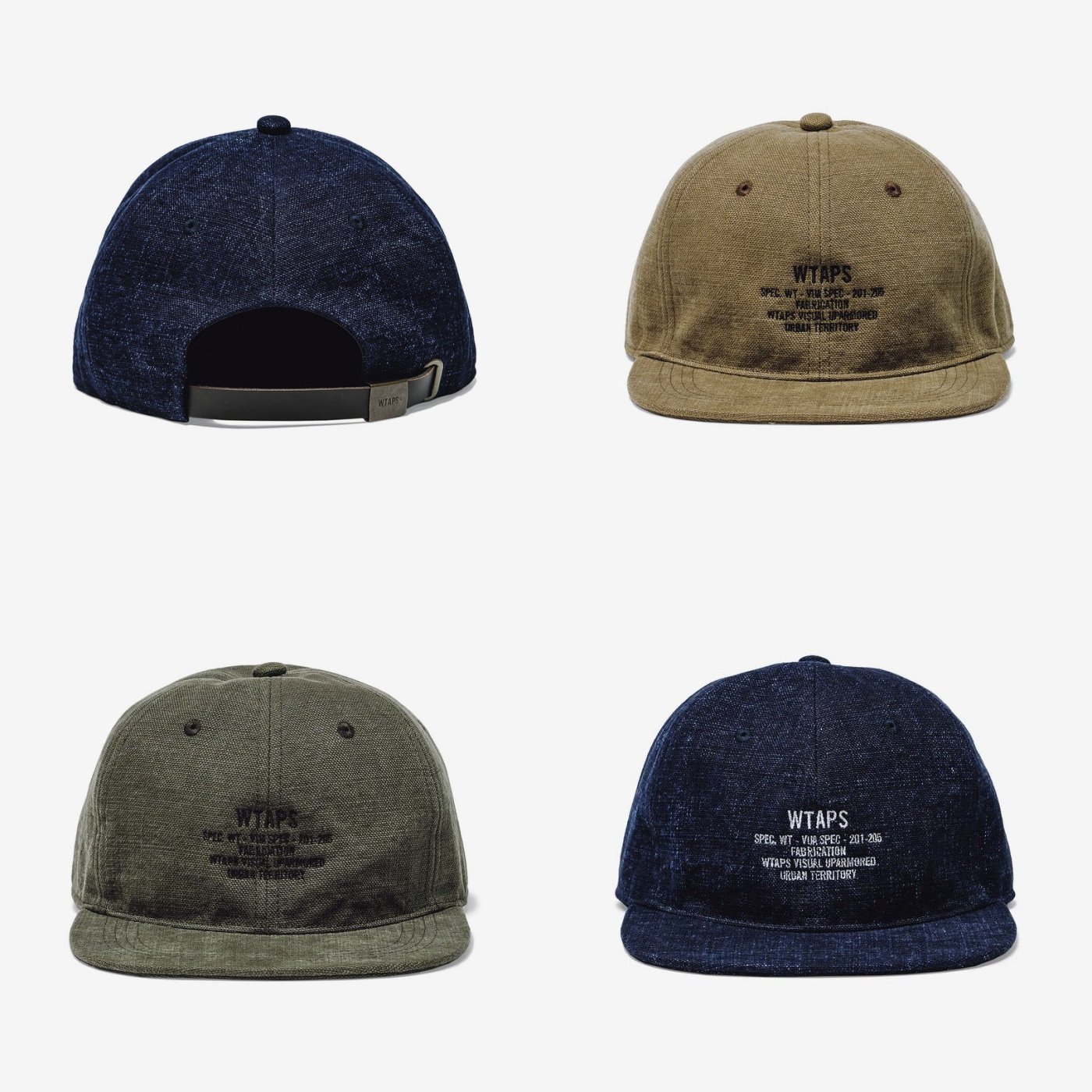 2020AW WTAPS T-6H CAP COTTON OXFORD 刺繡 LOGO 帽子 現貨
