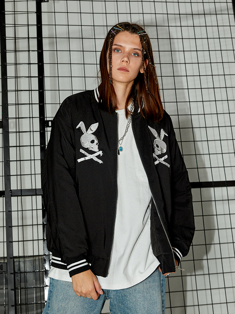 I DON‘T SMOKE PLAY BOY 刺繡 棒球外套 DONSMOKE Don’t Smoke