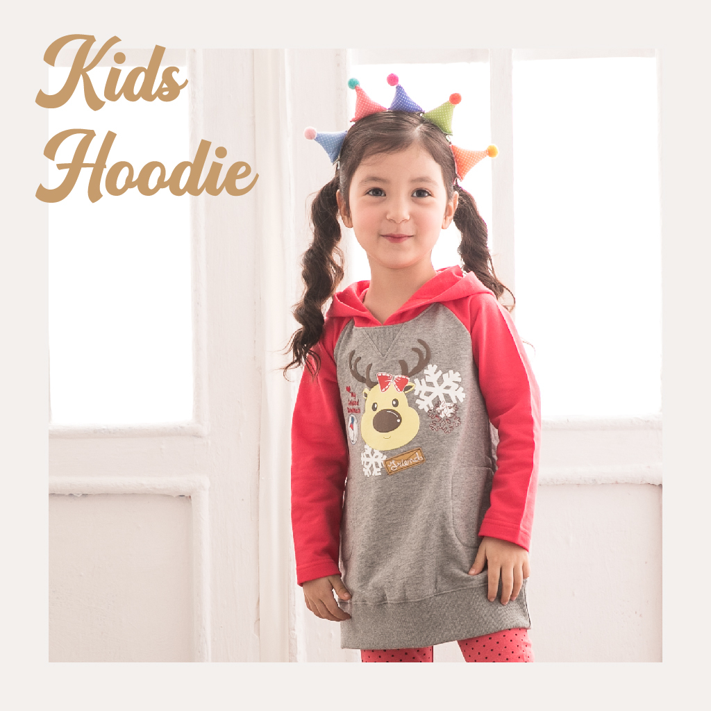 【Limitmax米樂親子】  Limitmax 聖誕麋鹿短版帽Ｔ- 聖誕紅