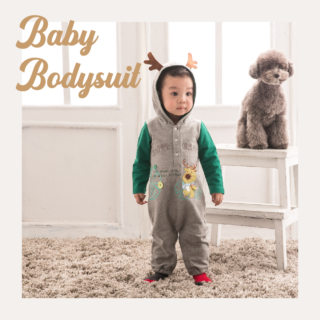 【Limitmax米樂親子】 聖誕麋鹿連身兔裝-  耶誕綠