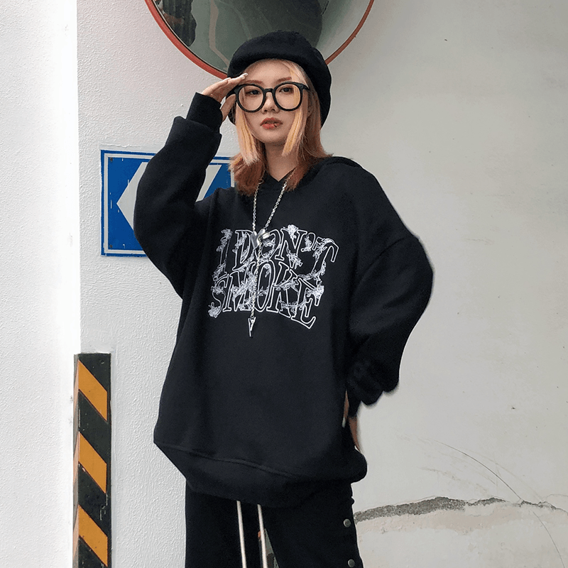 I DON‘T SMOKE 刺繡 藤蔓  帽T DONSMOKE Don’t Smoke