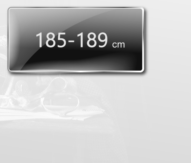 適合身高185-189公分的類似訂製商務襯衫版型