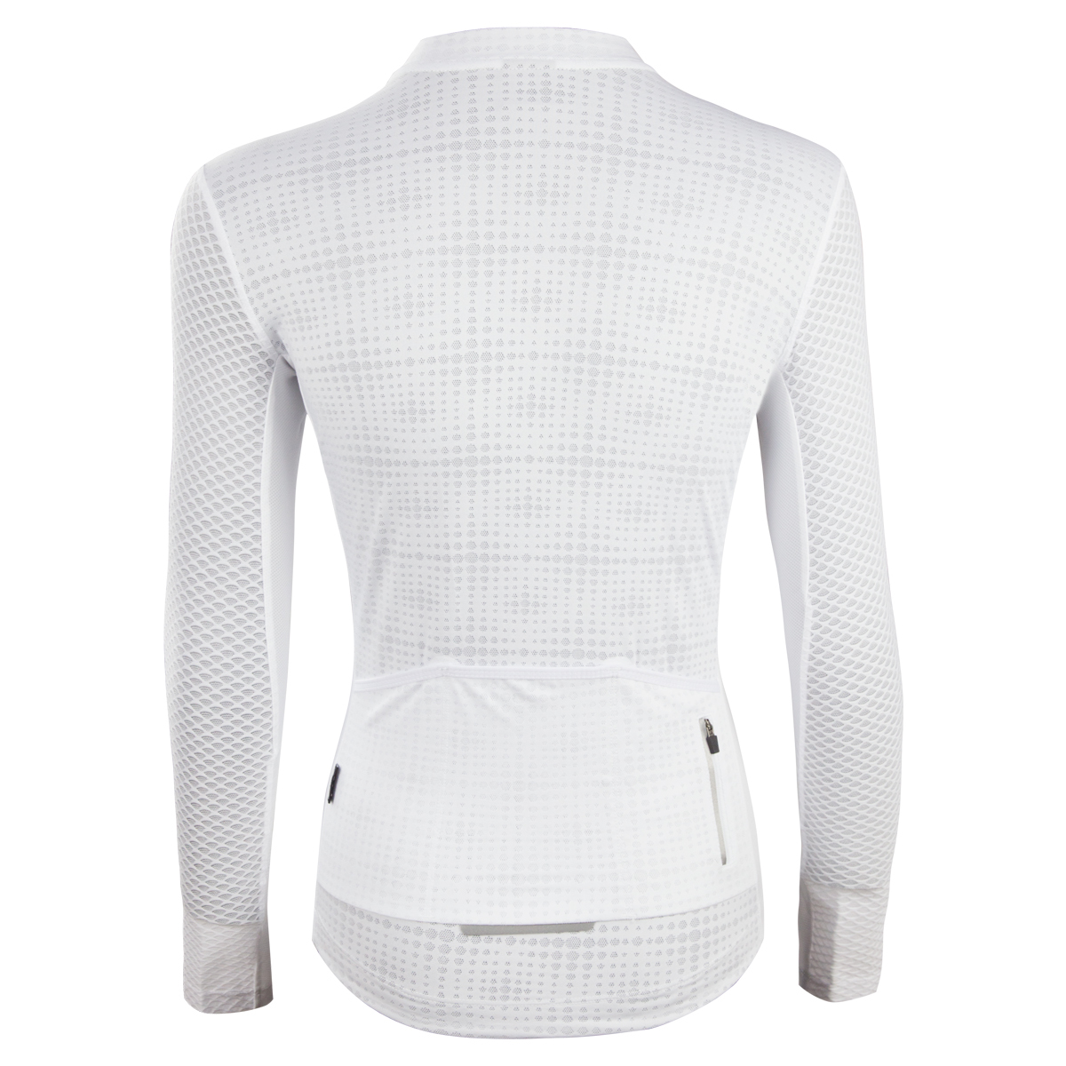 女款薄款長車衣 潔淨 白