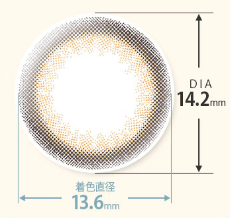Viewm 1Day Color Contact Lenses 日本Viewm 每日即棄有色隱形眼鏡 10片(Bitter Tiara)