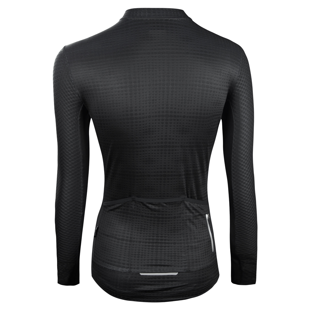 女款薄款長車衣 潔淨 黑