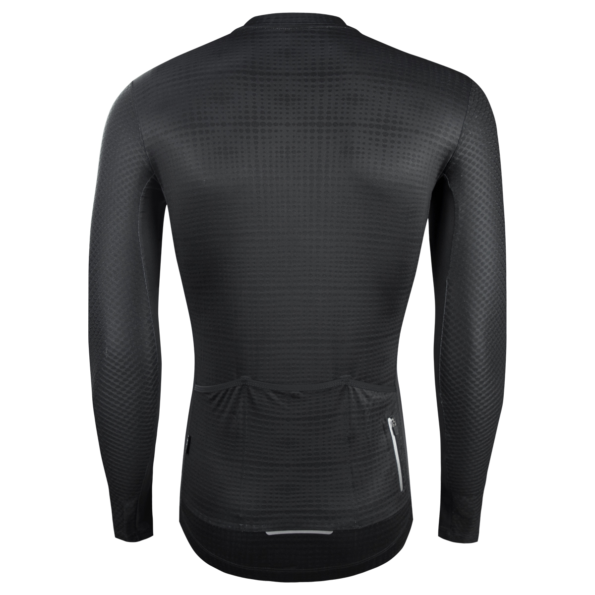 男款薄款長車衣 潔淨 黑