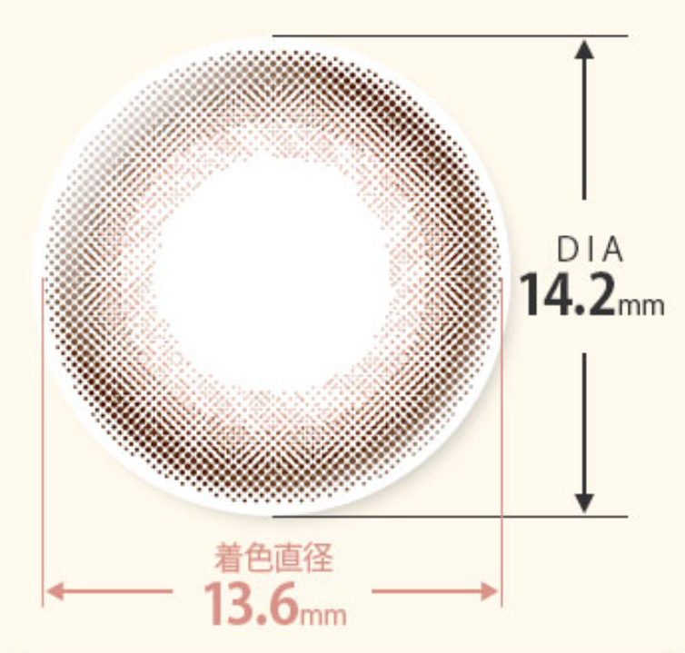 Viewm 1Day Color Contact Lenses 日本Viewm 每日即棄有色隱形眼鏡 10片(Feminine Peach)