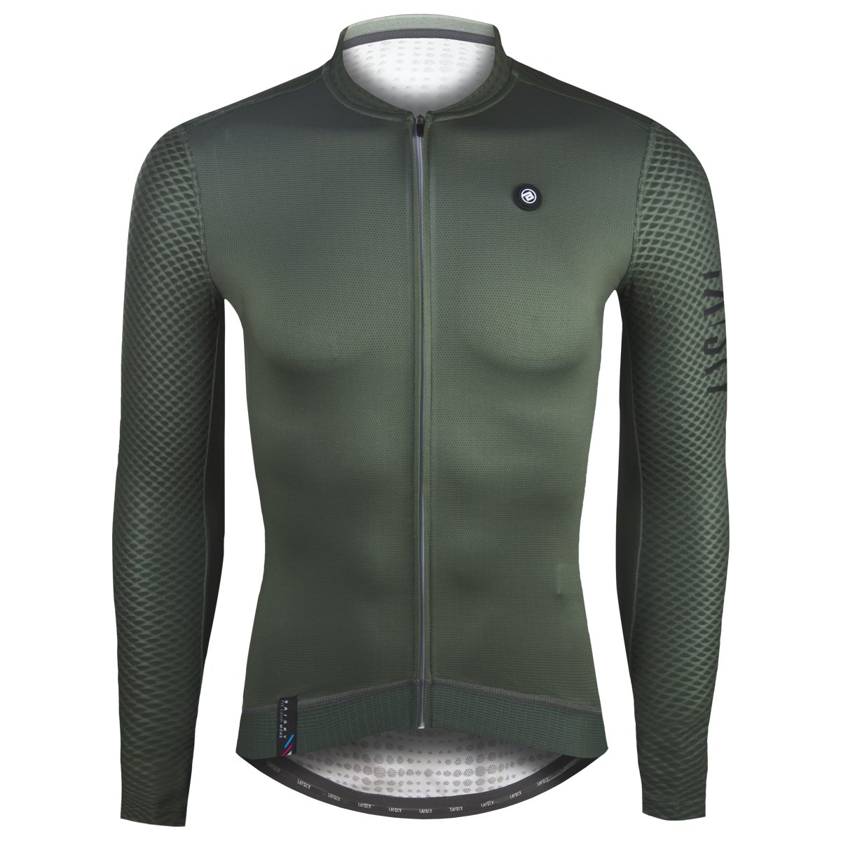 男款薄款長車衣 潔淨 軍綠