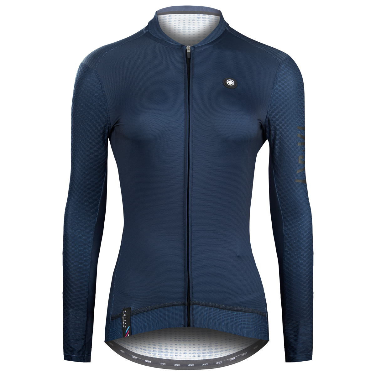 女款薄款長車衣 潔淨 深藍