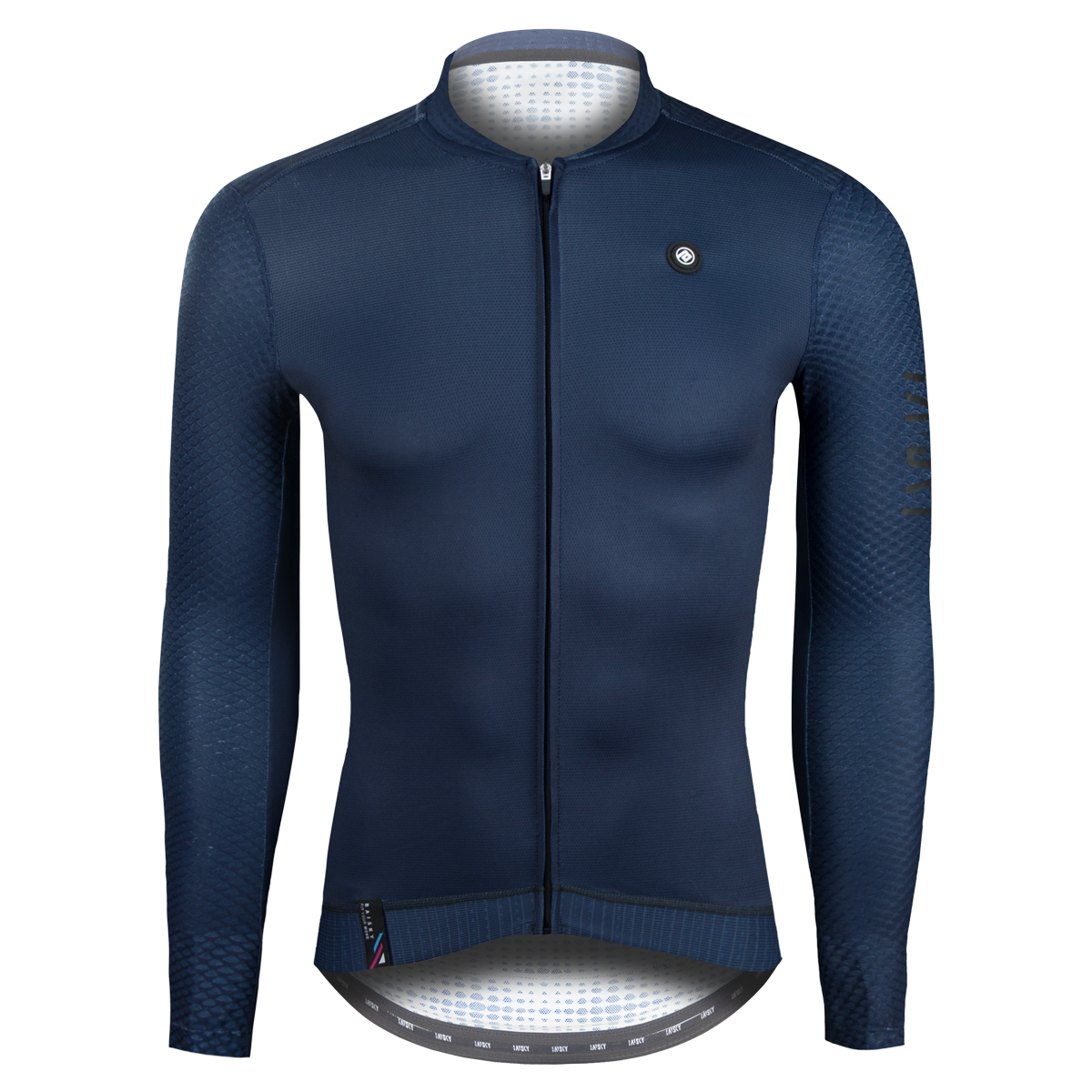 男款薄款長車衣 潔淨 深藍