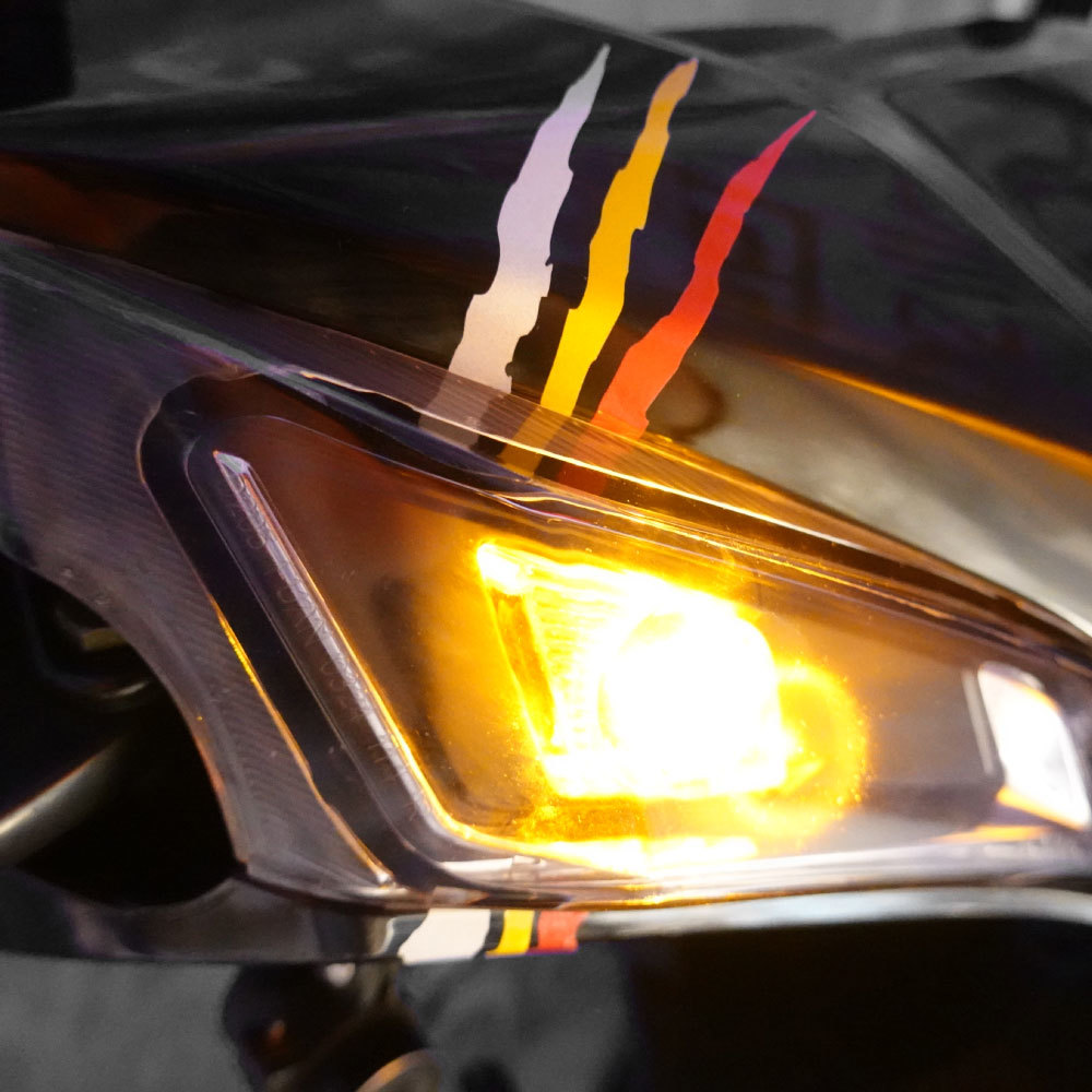 3M工程級反光貼紙【炫鑽二段式爪痕】防水抗UV 車身貼紙 車燈貼紙