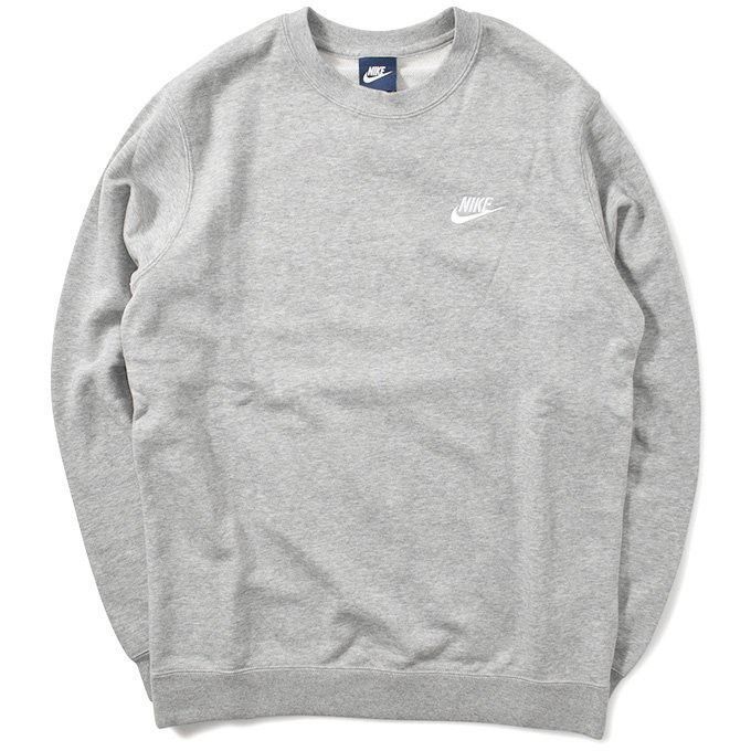 Nike Sportswear Club 灰色 長袖上衣 大學T 刺繡logo BV2667-063 [AW]