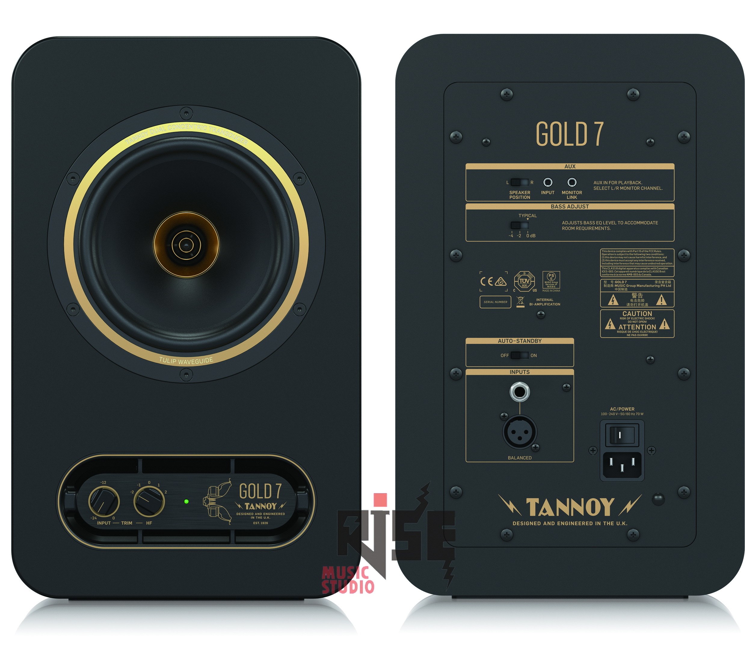 加購特惠 TANNOY GOLD 7 7吋 英國 錄音室 監聽喇叭