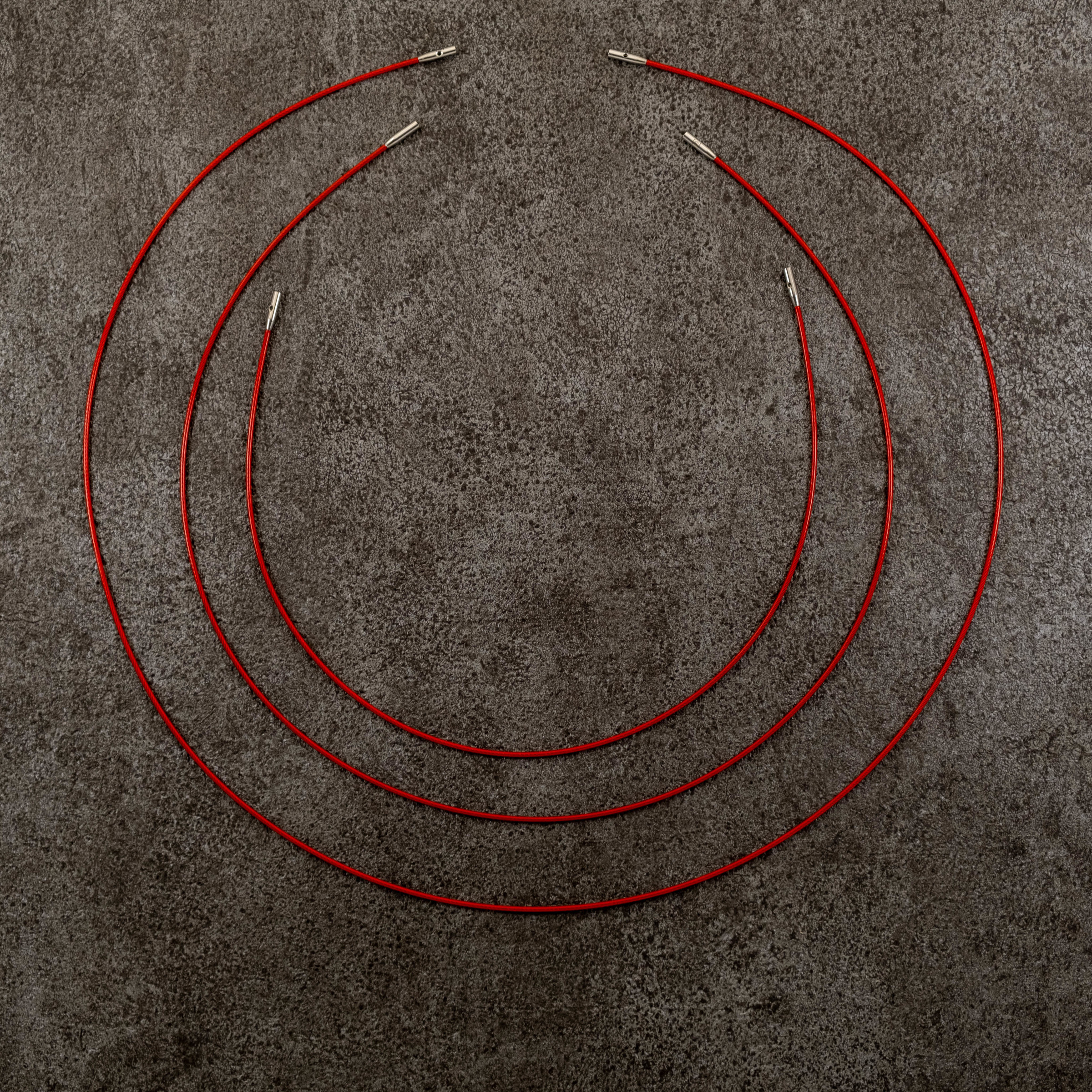 迷你針用-紅色不鏽鋼連接線 - ChiaoGoo