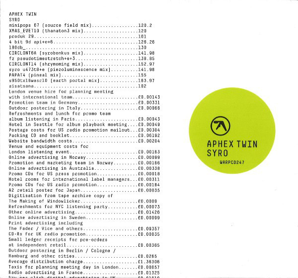 Aphex Twin《Syro》（3LP）