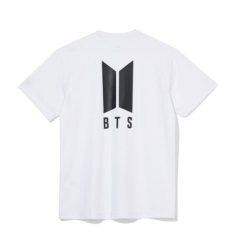 BTS x New Era 防彈少年 白色 LOGO 短T NE12579907 [EW]