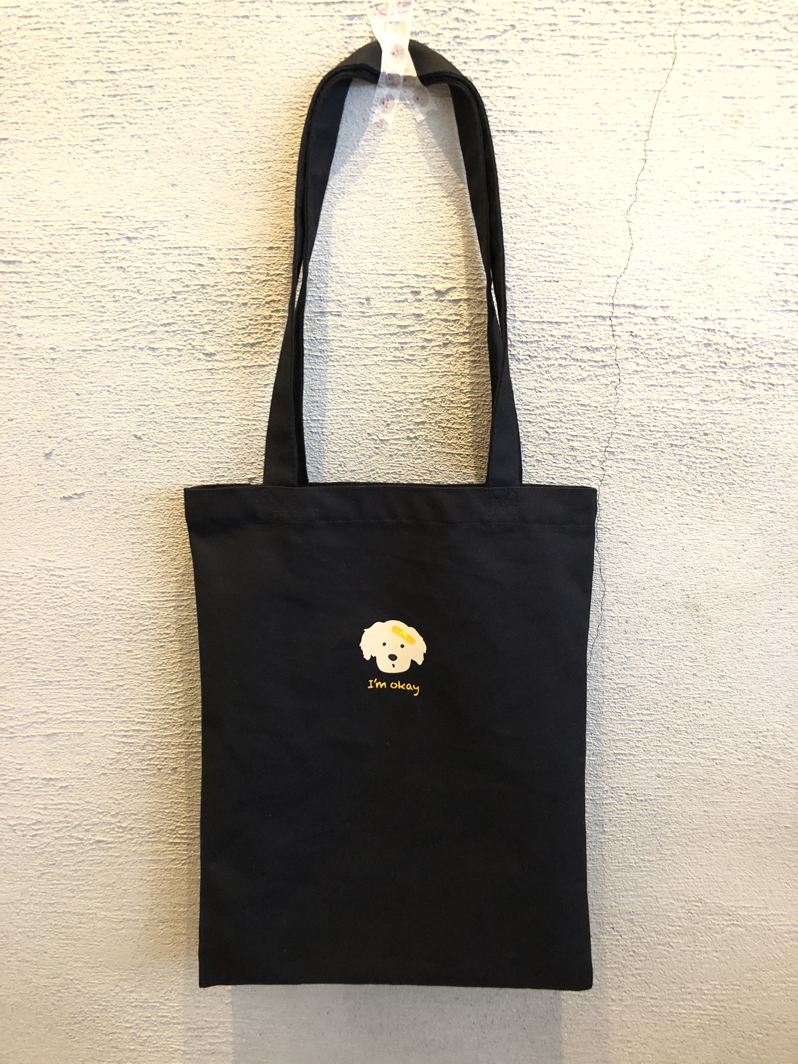 zoom in goods「okay Pooh」棉帆布側背袋