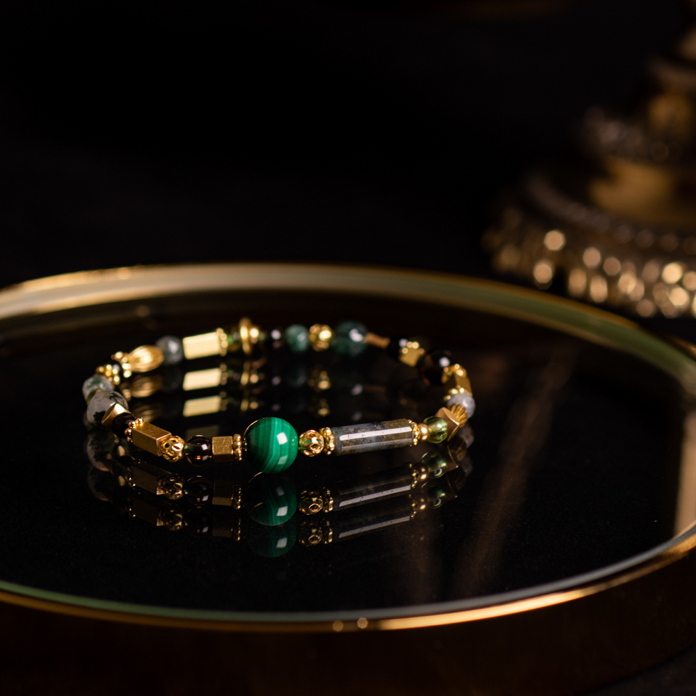 聖誕森林 // C1337孔雀石海藻玉手鍊