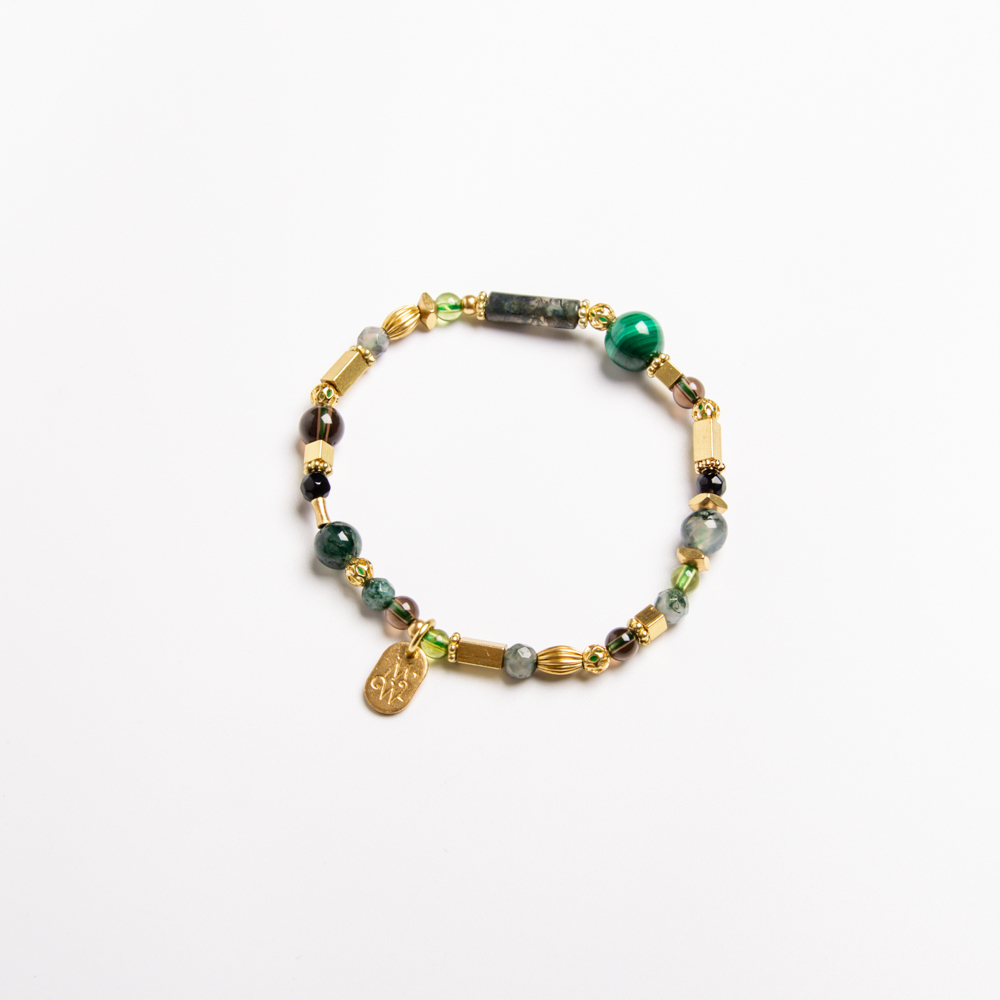 聖誕森林 // C1337孔雀石海藻玉手鍊