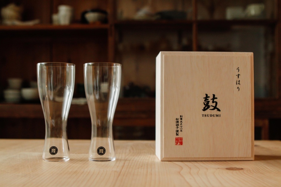 松德-薄張 啤酒杯 鼓 二入(含木盒)