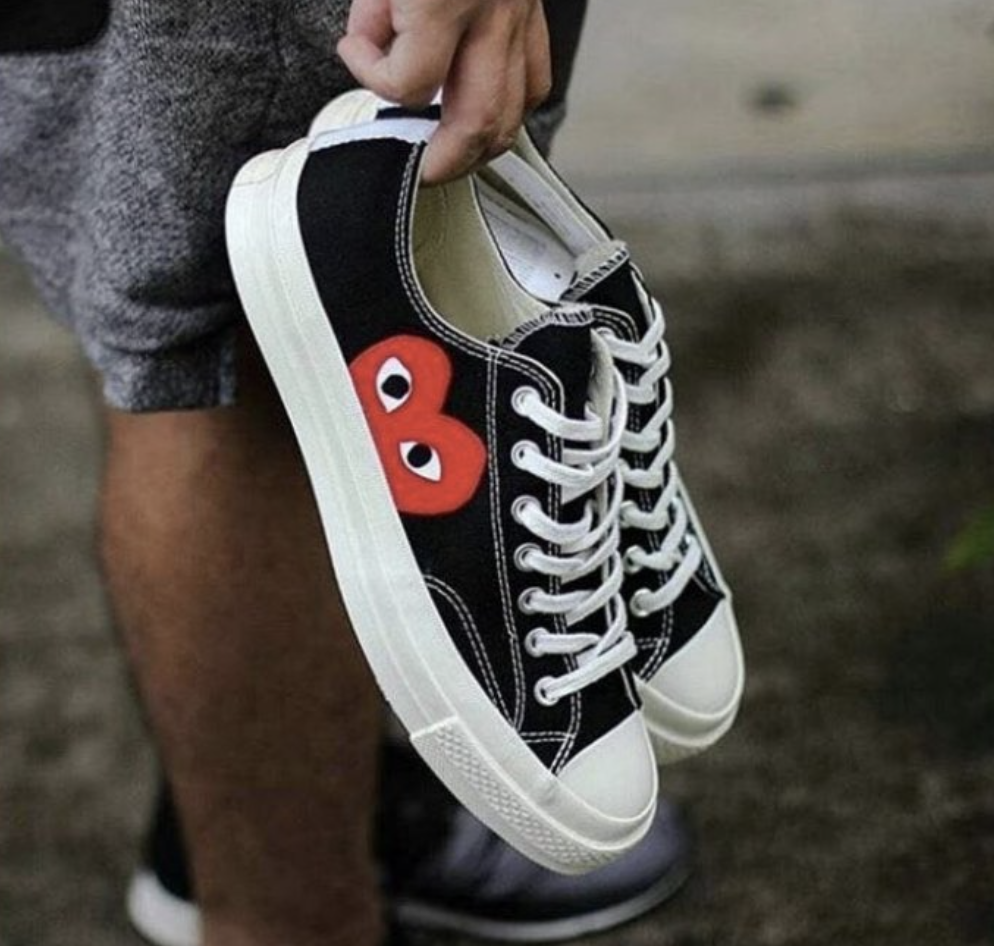 現貨) Play CDG X Converse Chuck Taylor 70 川久保玲聯名愛心黑白/白