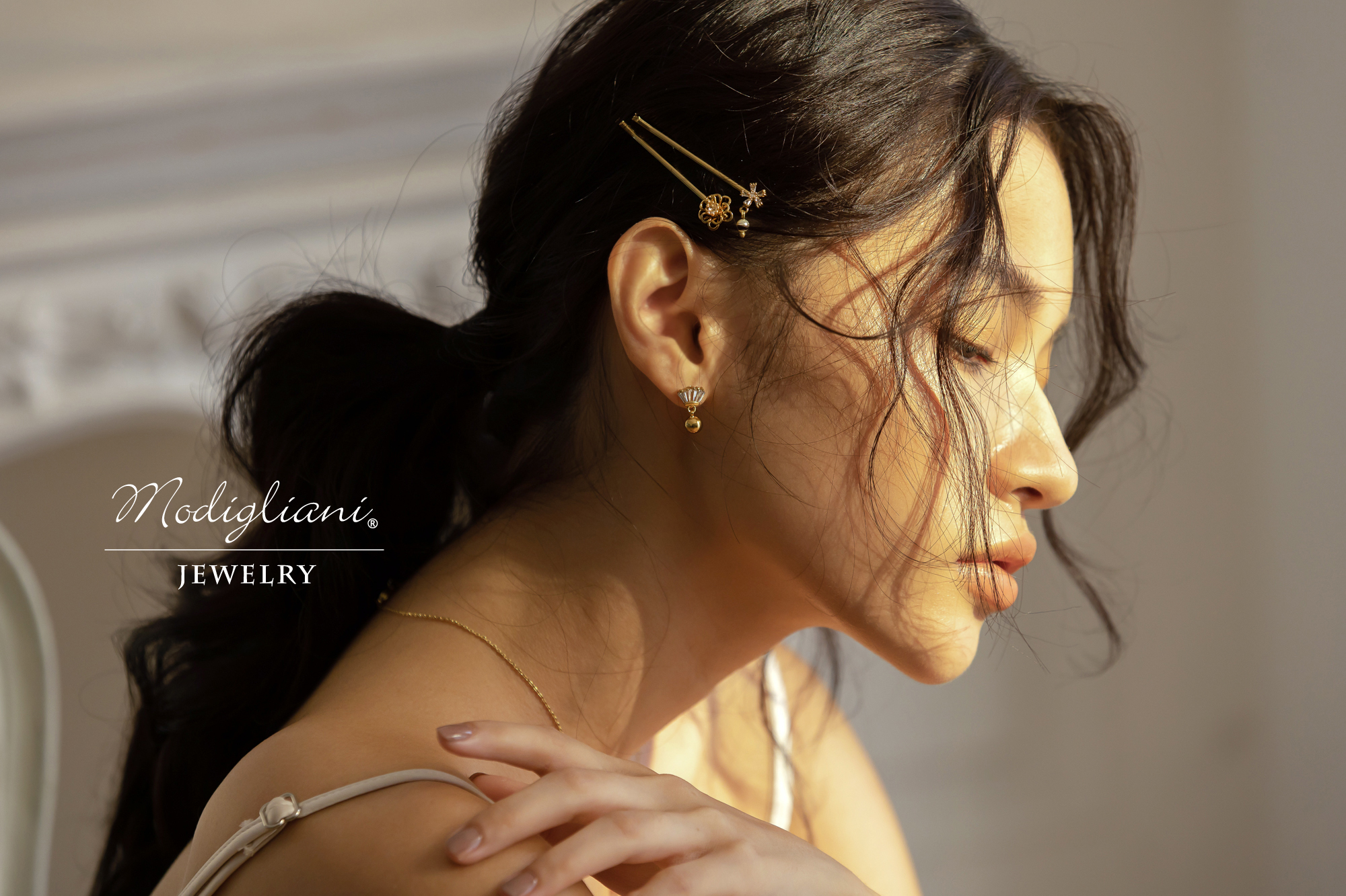 黃銅飾品,黃銅髮夾,髮夾組,花草,珍珠,小巧,氣質