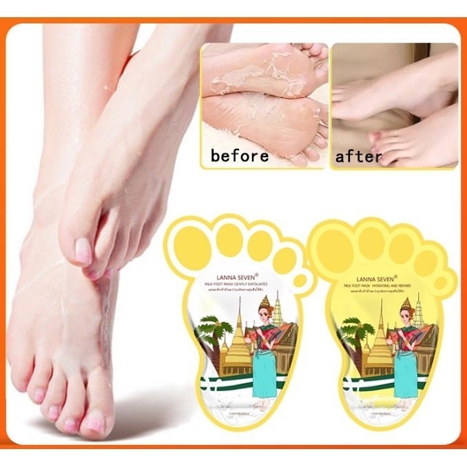泰國LANNA SEVEN 蘭納牛奶修護腳膜