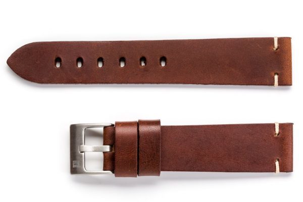 萬年鐘錶 - 手工皮革錶帶 Handmade leather strap  錫耶納 Siena Collection  深棕色 Dark Brown
