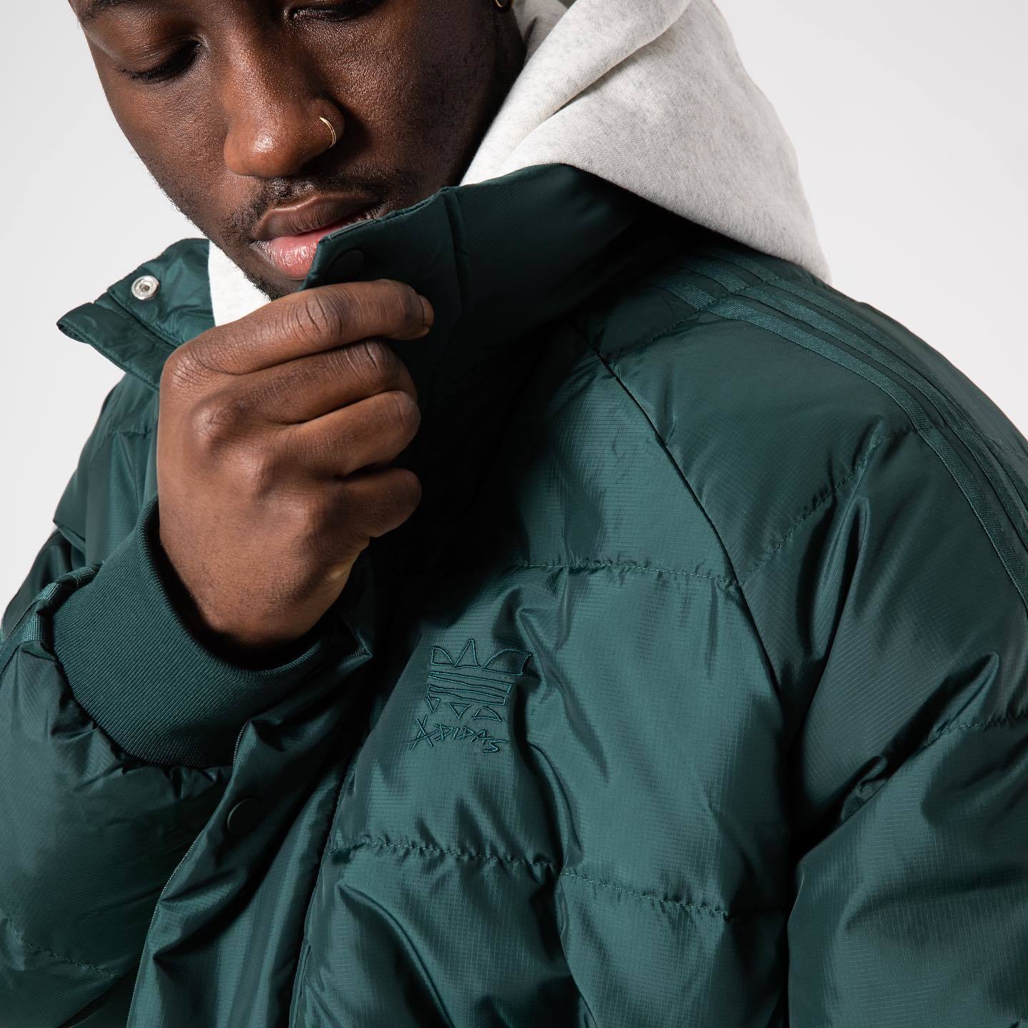 【adidas X JONAH HILL PUFF JACKET 羽絨外套 - 莊園綠】