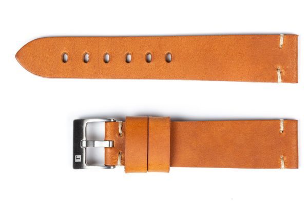 萬年鐘錶 - 手工皮革錶帶 Handmade leather strap  錫耶納 Siena Collection  茶色 Tan