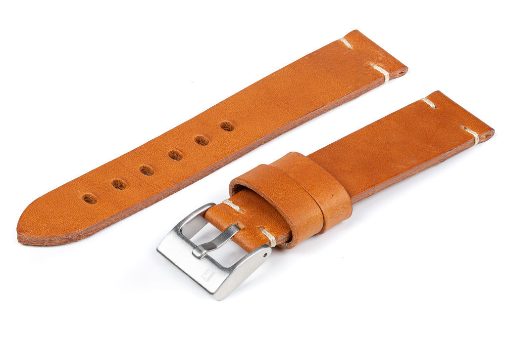 萬年鐘錶 - 手工皮革錶帶 Handmade leather strap  錫耶納 Siena Collection  茶色 Tan