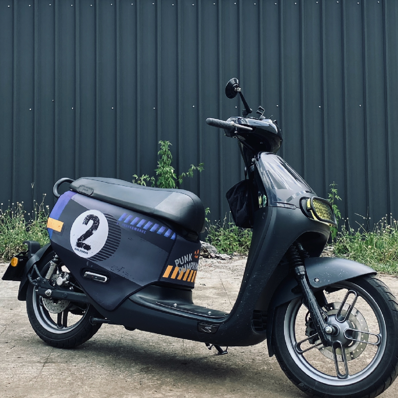 BLR gogoro ID138 灰藍2號 雙面車套 車身防刮套 潛水衣布 防刮套 保護套 車套 機車配備 電動車防刮 智慧雙輪